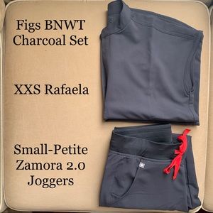 Figs BNWT Charcoal XXS Rafaela & S/P Zamora
